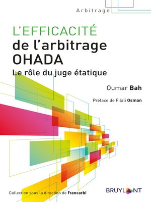 cover image of L'efficacité de l'arbitrage OHADA